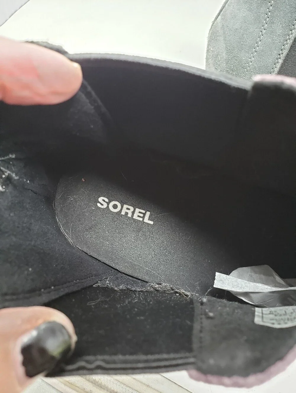 Sorel Joan Of Arctic Wedge II Chelsea Bootie NL3343-574 Purple Sage Size 12